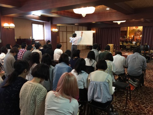 慈恵院で開催されるヤマザキ学園大学の郊外学習授業