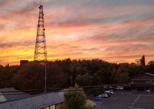 令和3年11月18日・慈恵院・府中本山からの夕焼け空